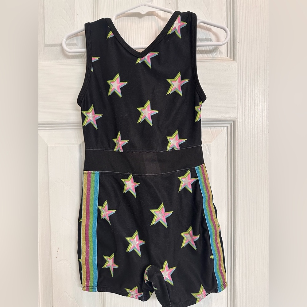Starry Black Kids Romper